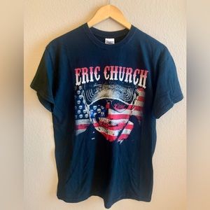 2012 Eric Church Blood Sweat & Beers Tour T-Shirt Black Short Sleeve M
